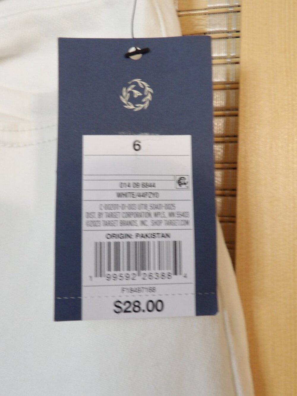 NWT Women's Universal Thread Size 6R Everyday Wide Leg Slim Fit White Jeans - Picture 4 of 6